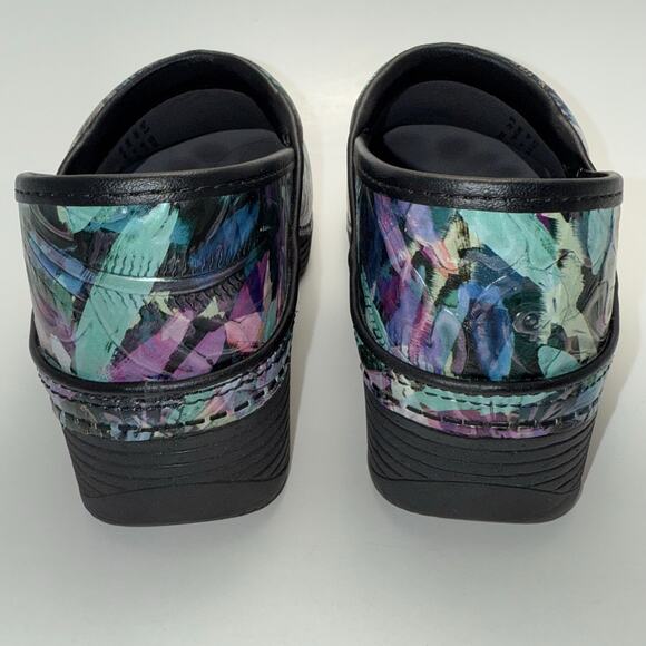 Dansko LT Pro Tooled Watercolor Clogs, Women's Size 38 / US Size 7.5 - 8 - Picture 4 of 12